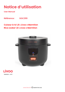 Bruksanvisning Livoo DOC299 Riskokare