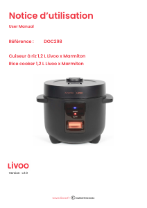 Bruksanvisning Livoo DOC298 Riskokare
