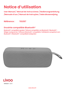 Bruksanvisning Livoo TES267G Högtalare