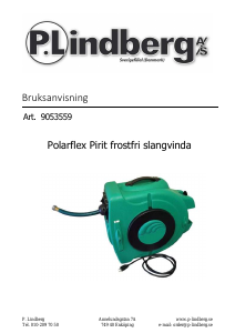 Bruksanvisning P.Lindberg Polarflex Pirit Slangvinda