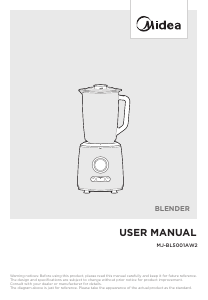 Rokasgrāmata Midea MJ-BL5001AW2 Blenderis