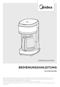 Manuale Midea MA-D1502W2ME Macchina da caffè