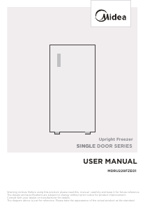 Manual Midea MDRU229FZE01 Congelator