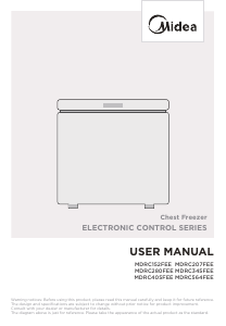 Manual Midea MDRC345FEE01 Congelator