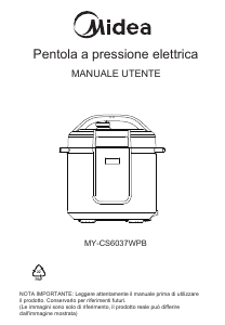 Handleiding Midea MY-CS6037WPB Snelkookpan