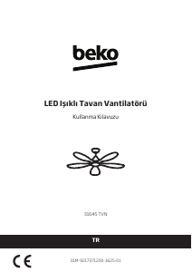 Kullanım kılavuzu BEKO 31645 TVN Tavan vantilatörü