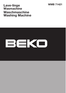 Handleiding BEKO WMB 71421 Wasmachine