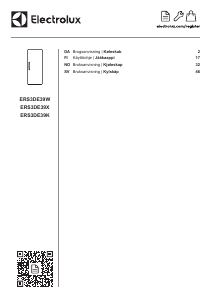 Brugsanvisning Electrolux ERS3DE39X Køleskab