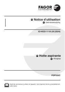 Handleiding Fagor FGP550C Afzuigkap