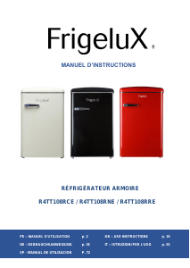 Bedienungsanleitung Frigelux R4TT108RCE Kühlschrank