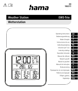 Käyttöohje Hama 00186311 Sääasema