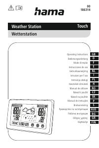 Bedienungsanleitung Hama 00186314 Touch Wetterstation