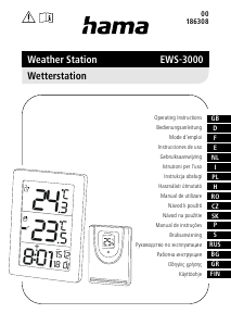 Bruksanvisning Hama EWS-3000 Väderstation