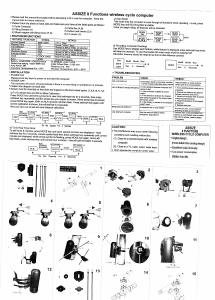 Handleiding Assize AS800 Fietscomputer