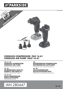 Bruksanvisning Parkside IAN 280447 Kompressor