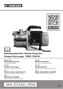 Bedienungsanleitung Parkside IAN 311554 Gartenpumpe