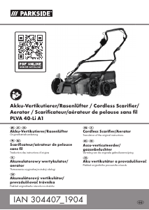 Bruksanvisning Parkside IAN 304407 Vertikalskärare