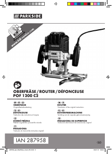 Manual de uso Parkside IAN 287958 Fresadora de superficie