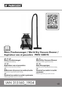 Bruksanvisning Parkside IAN 315160 Dammsugare
