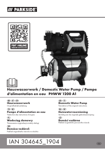 Manual Parkside IAN 304645 Water Pump