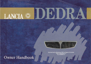 Handleiding Lancia Dedra (1993)