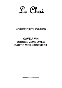 Bruksanvisning Le Chai LBN1300TV Vinkyl