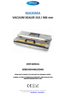 Bruksanvisning Maxima 09501102 Vakuumpackare