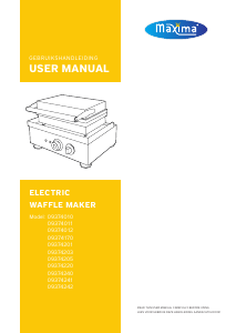 Manual Maxima 09374011 Waffle Maker
