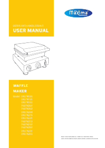 Handleiding Maxima 09374120 Wafelijzer