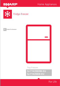 Mode d’emploi Sharp SJ-T1435E0I-EU Réfrigérateur combiné