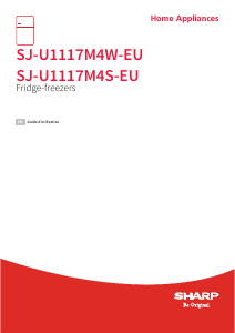 Mode d’emploi Sharp SJ-U1117M4S-EU Réfrigérateur combiné