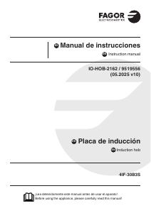 Manual de uso Fagor 4IF-30B3S Placa