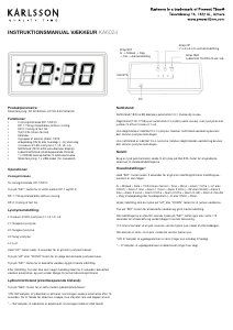 Manual de uso Karlsson KA6024 Despertador