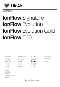 Käyttöohje LightAir IonFlow Evolution Gold Ilmanpuhdistin