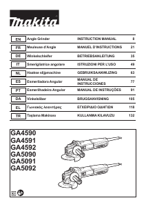 Kullanım kılavuzu Makita GA5091 Avuç taşlama makinesi
