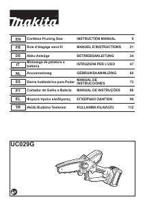 Kullanım kılavuzu Makita UC029G Motorlu testere