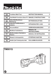 Bruksanvisning Makita TM001G Multiverktyg