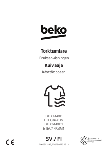 Käyttöohje BEKO BTBC44XBM Kuivausrumpu