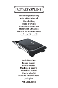 Manual de uso Royalty Line PM-1000.869.1 Grill de contacto