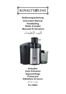 Bruksanvisning Royalty Line PJ-19001 Juicepress
