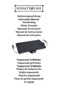 Mode d’emploi Royalty Line TP-18209 Gril de table