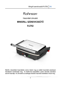 Használati útmutató Rohnson R-2762 Kontaktgrill