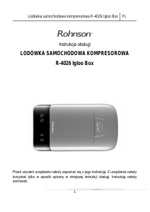 Instrukcja Rohnson R-4026 Igloo Box Lodówka turystyczna