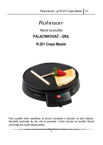 Návod Rohnson R-201 Palacinkovač