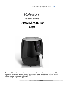 Návod Rohnson R-2822 Fritéza