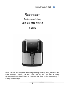Bedienungsanleitung Rohnson R-2825 Fritteuse