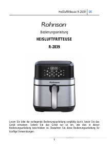 Bedienungsanleitung Rohnson R-2839 Fritteuse