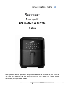 Manuál Rohnson R-2846 Fritéza