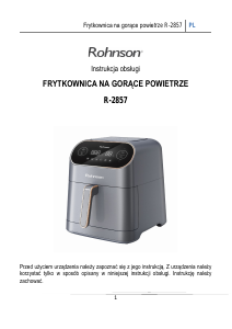 Instrukcja Rohnson R-2857 Frytkownica