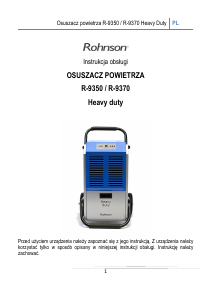 Instrukcja Rohnson R-9370 Osuszacz